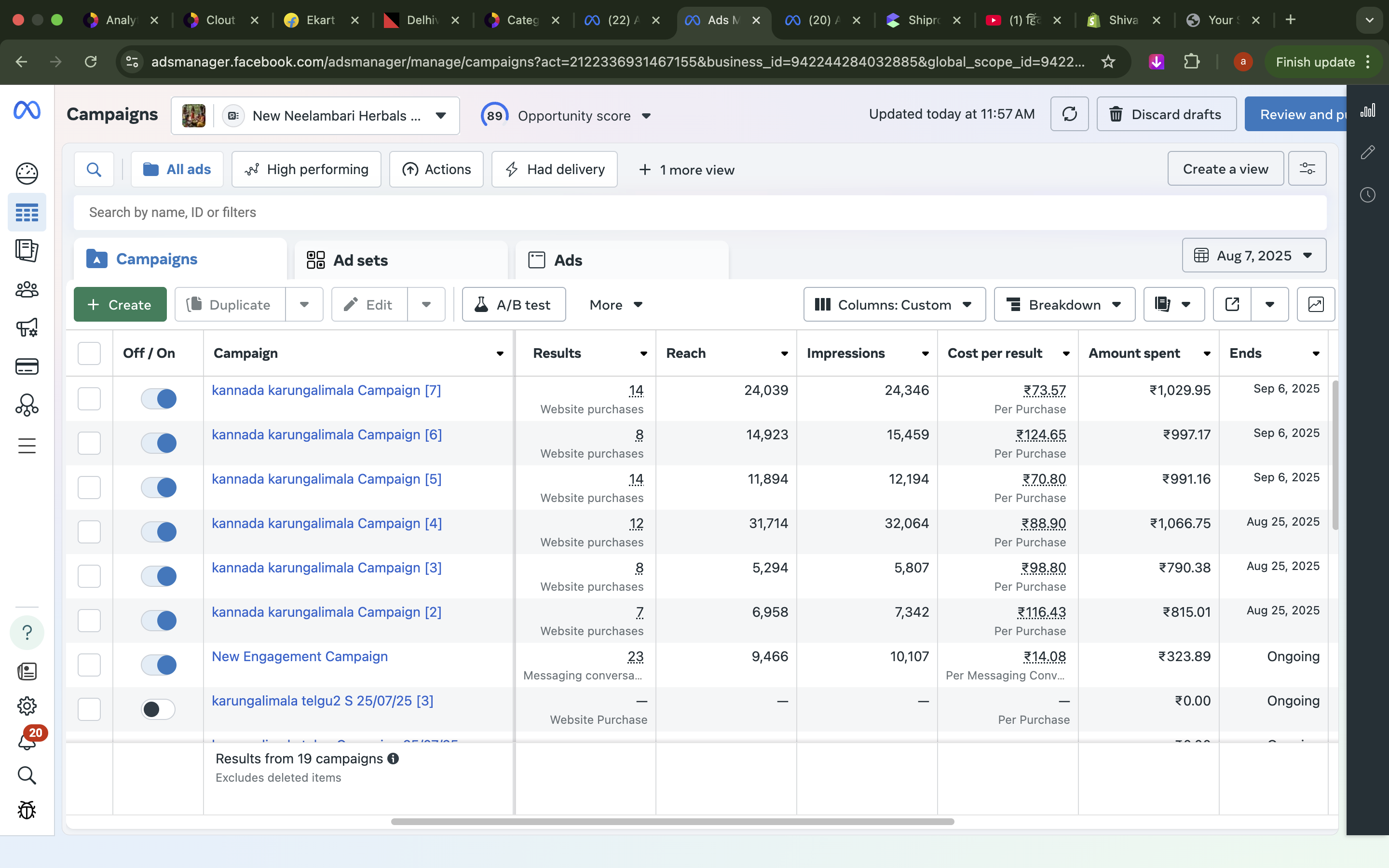 Meta Ads Result 01 showcase by ONE MATE SOLUTION