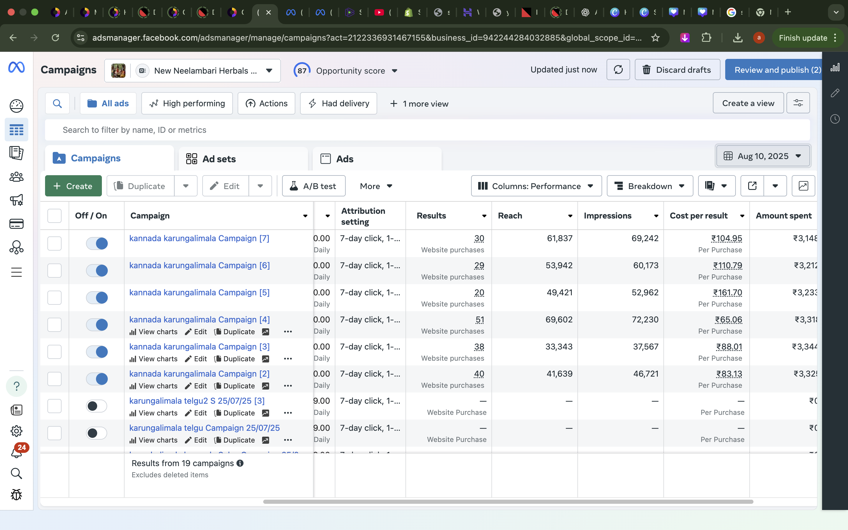 Meta Ads Result 04 showcase by ONE MATE SOLUTION