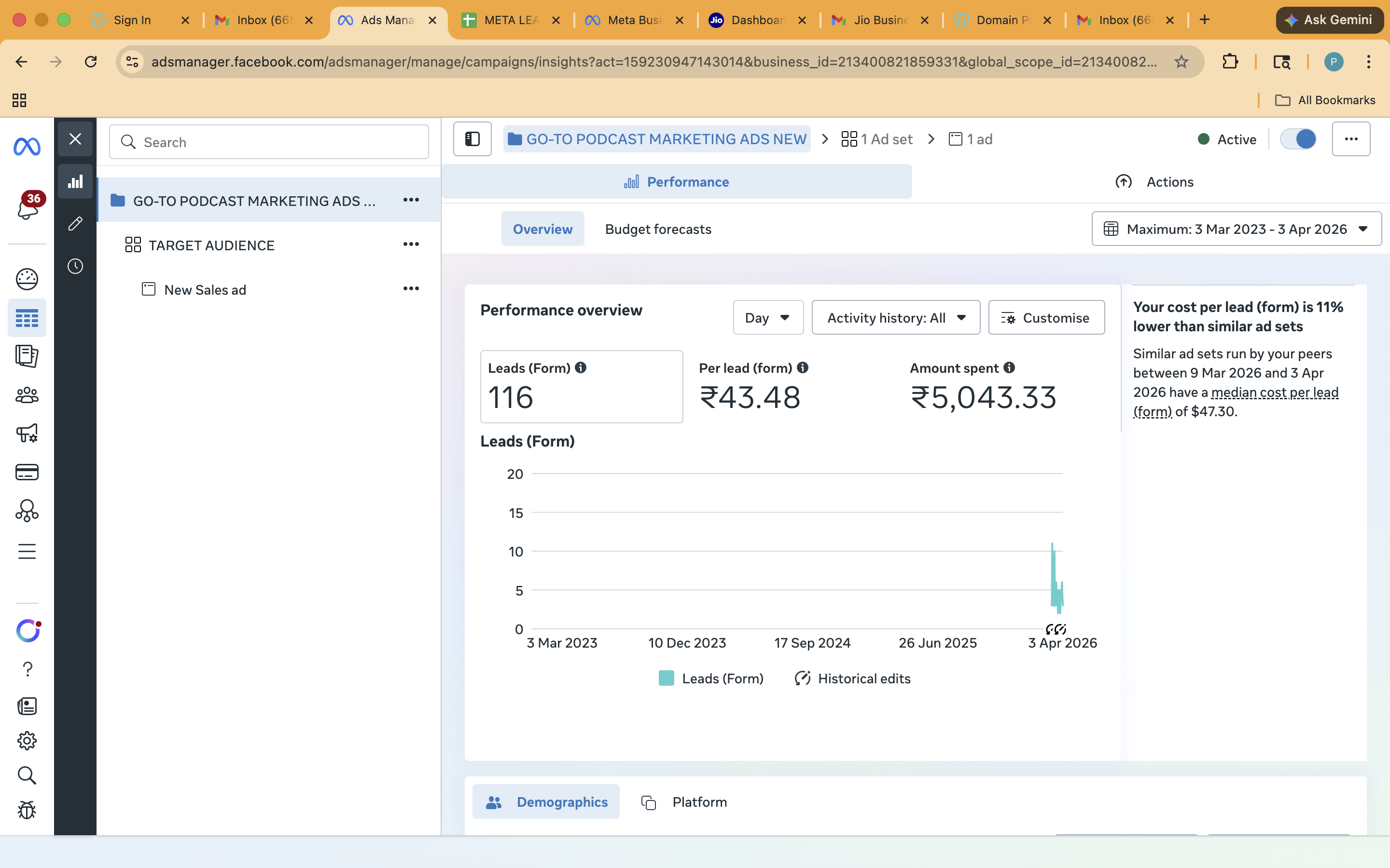 Meta Ads Result 12 showcase by ONE MATE SOLUTION