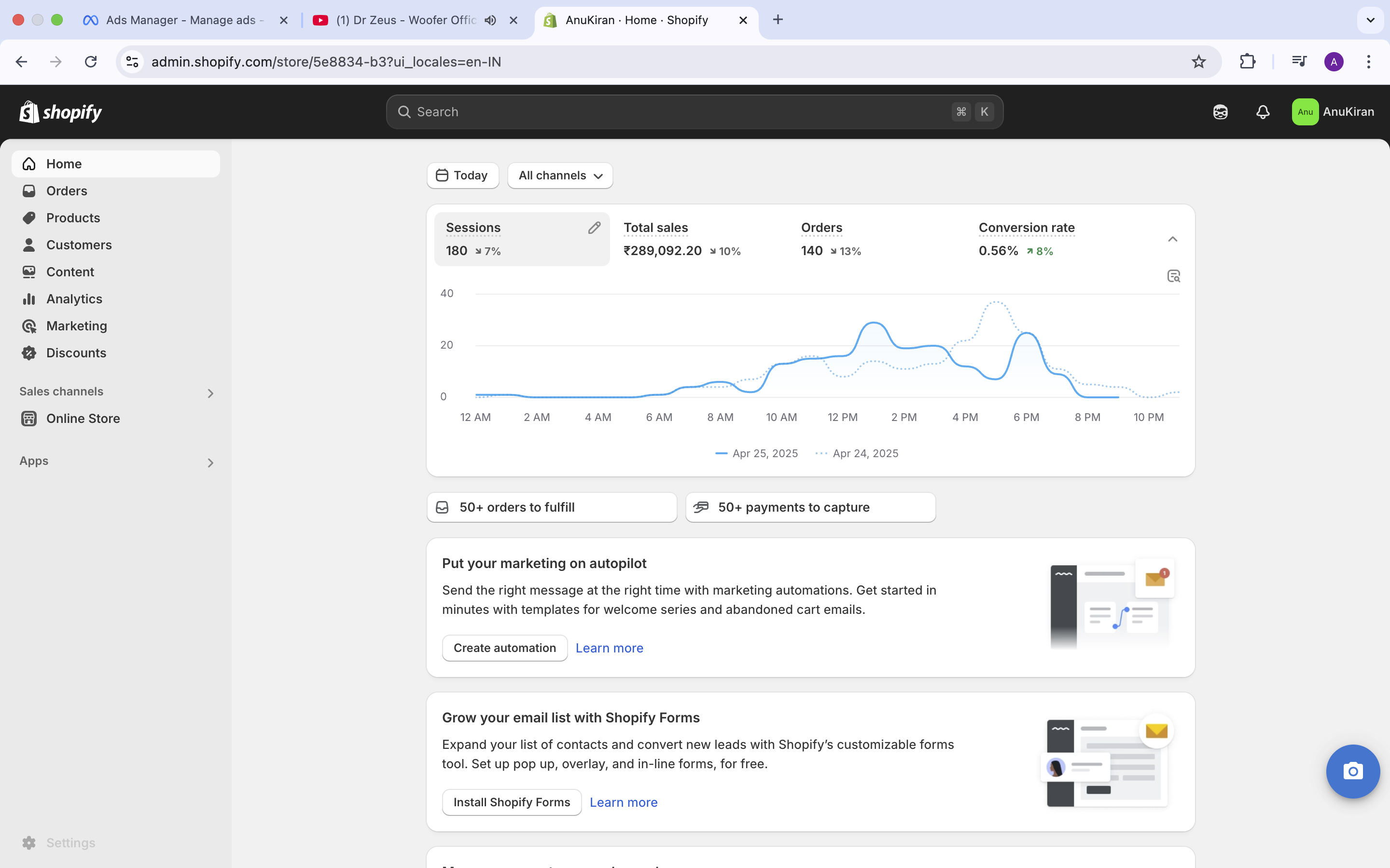 Shopify Sales 24 showcase by ONE MATE SOLUTION