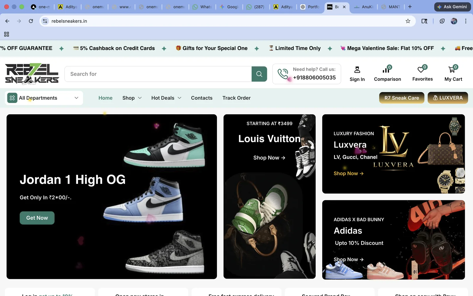 rebelsneakers.in showcase by ONE MATE SOLUTION