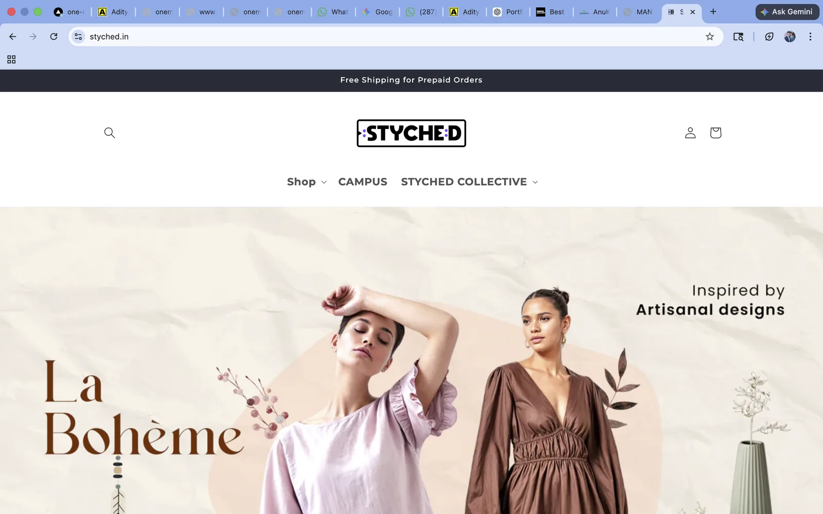 styched.in showcase by ONE MATE SOLUTION